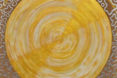 Goldkreis-Meditation* 100 x 100 Acryl auf Leinwand