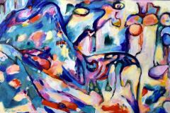 Carla 50 x 33 Acryl auf Steinpapier