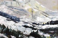 Säntis* 60 x 60 Acryl auf Leinwandmalplatte