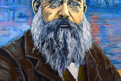 Claude Monet 38 x 50 Acryl auf Steinpapier