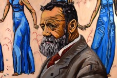 Ferdinand Hodler 38 x 43 Acryl auf Steinpapier